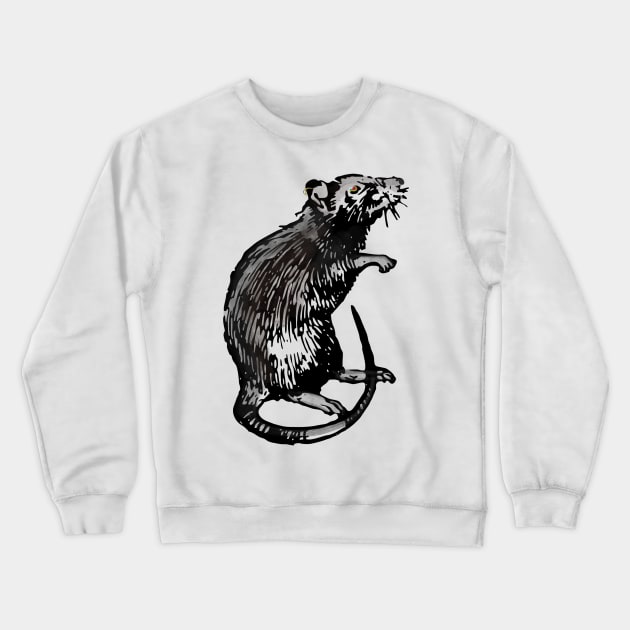 Fatty Ratty Crewneck Sweatshirt by CreaKat